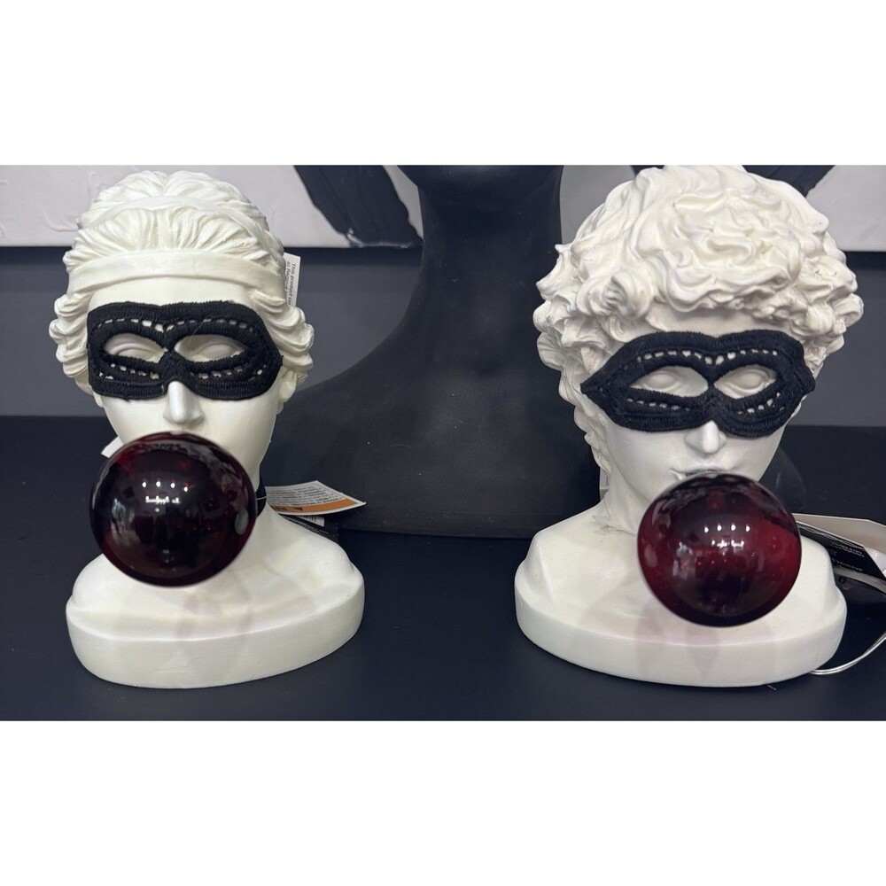 Ashland Light Up Bubble Gum Bust Sculptures 7.5 Set of 2 BNWT Fantasy